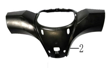 Prednja maska za motor - kućište maska instrumenta crna 2015-35-X0050 Roma S9C